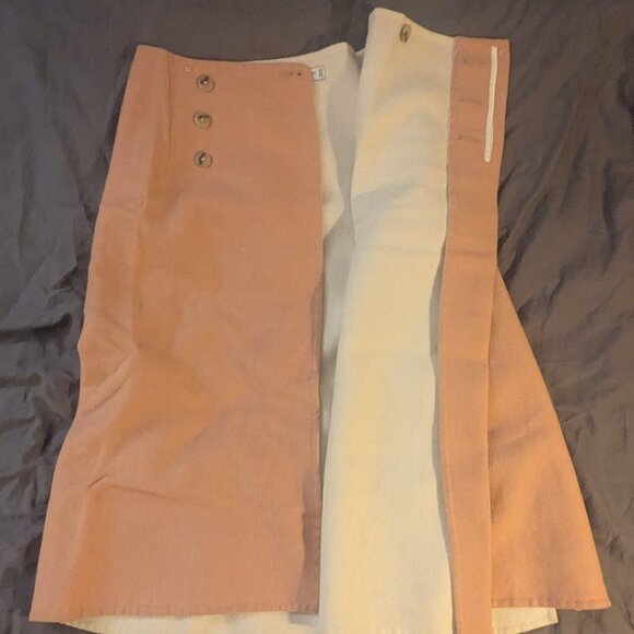 Limited Edition Zara Wool Skirt Midi A Line Wrap - Picture 7 of 16